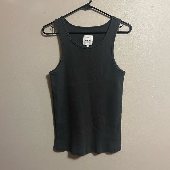 Serra by Joie Rucker The Rib Tank Top 100% Cotton - Picture 2 of 5